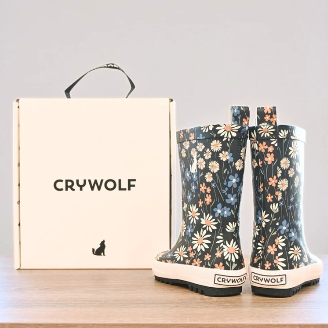 【CRY WOLF】 RAIN BOOTS Winter Floral