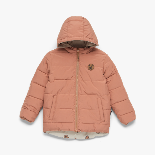 【CRY WOLF】 REVERSIBLE ECO PUFFER Terracotta