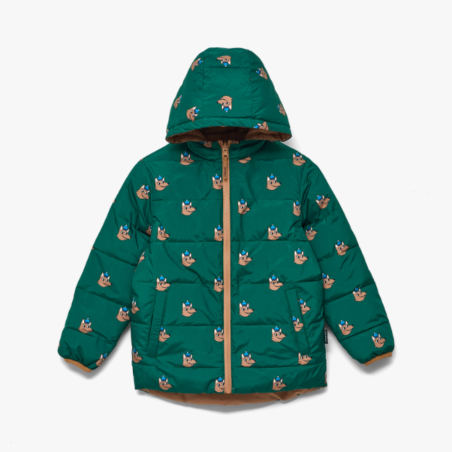 【CRY WOLF】 REVERSIBLE ECO PUFFER Tan