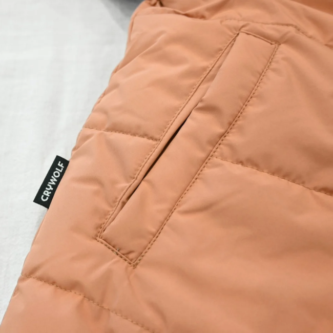 【CRY WOLF】 REVERSIBLE ECO PUFFER Terracotta