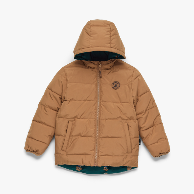 【CRY WOLF】 REVERSIBLE ECO PUFFER Tan