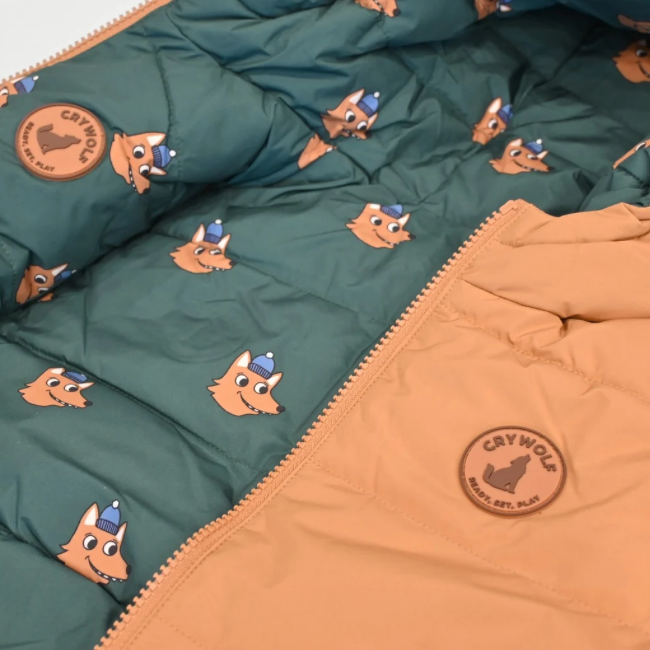 【CRY WOLF】 REVERSIBLE ECO PUFFER Tan