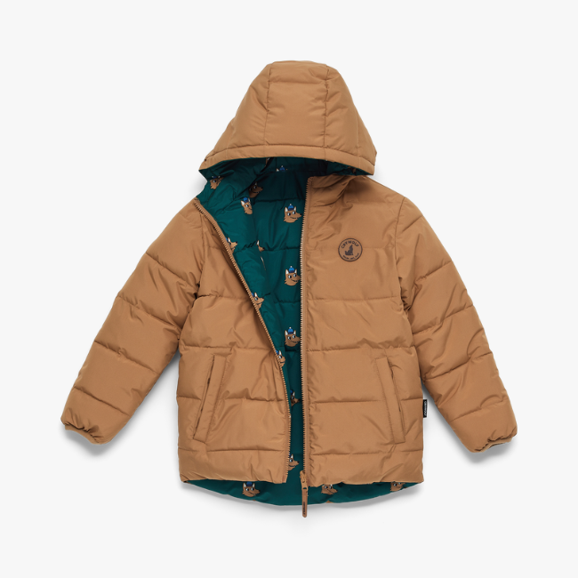 【CRY WOLF】 REVERSIBLE ECO PUFFER Tan