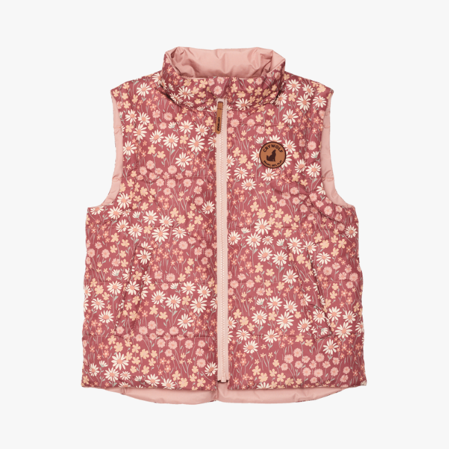 【CRY WOLF】 REVERSIBLE VEST Rose Floral