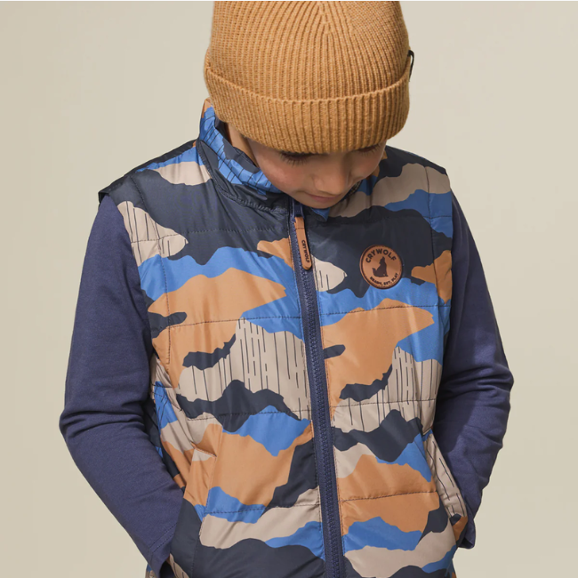 【CRY WOLF】 REVERSIBLE VEST Camo Mountain