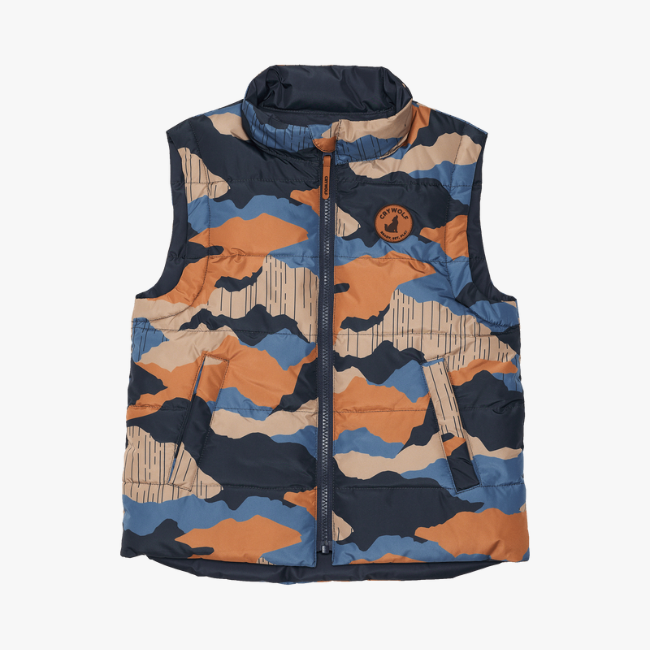 【CRY WOLF】 REVERSIBLE VEST Camo Mountain