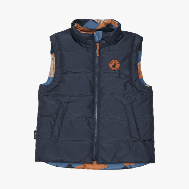 【CRY WOLF】 REVERSIBLE VEST Camo Mountain