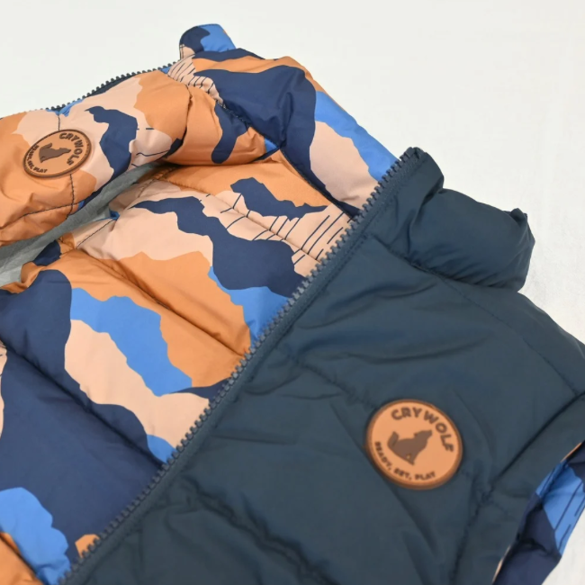 【CRY WOLF】 REVERSIBLE VEST Camo Mountain