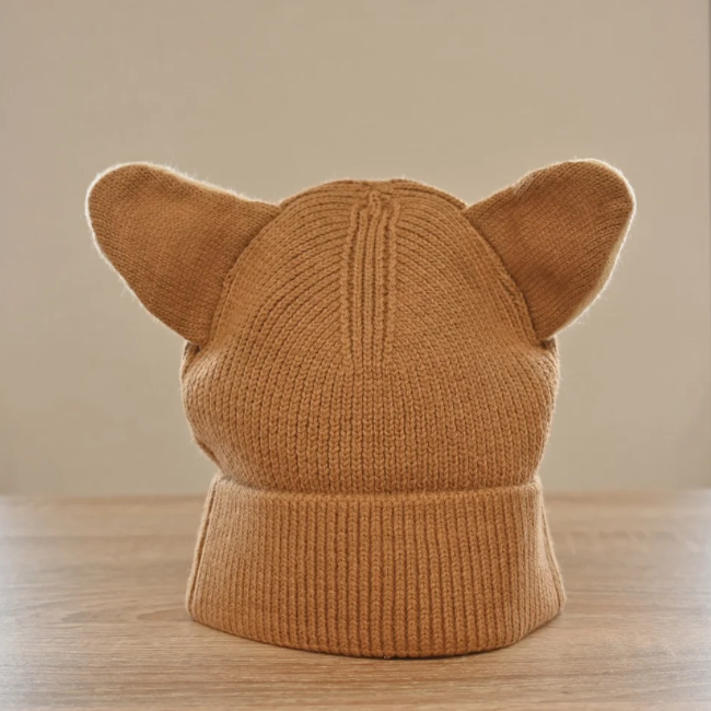 【CRY WOLF】 WOLF EARS BEANIE Tan